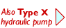 Type X pump